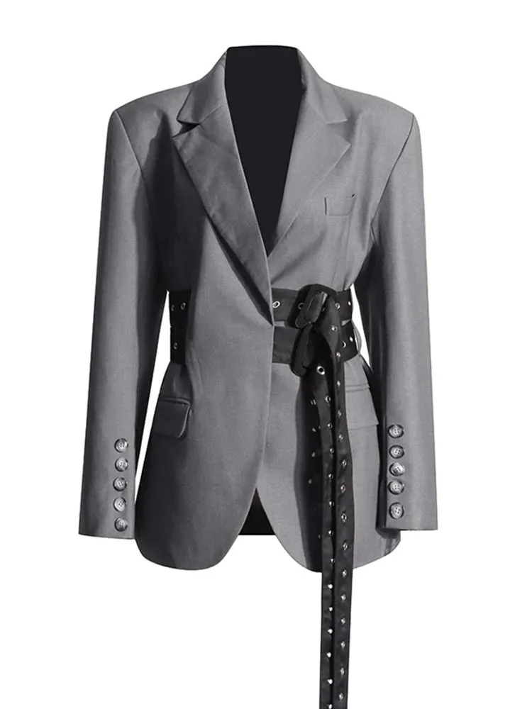 Rina Double Belted Blazer