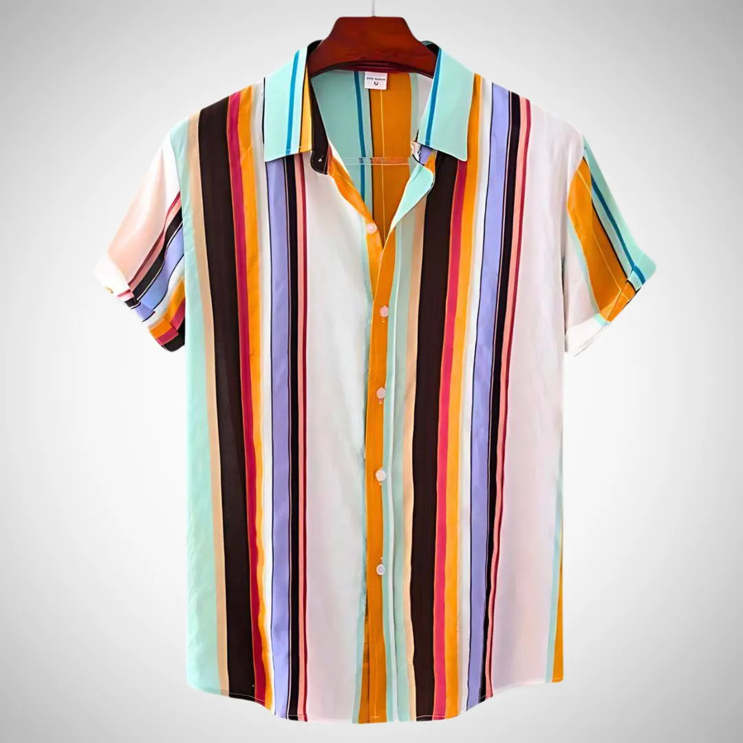 Rocco Men's Striped Linen Shirt