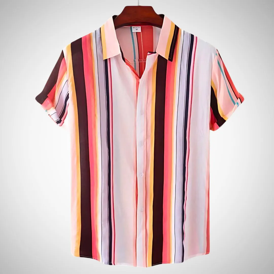 Rocco Men's Striped Linen Shirt