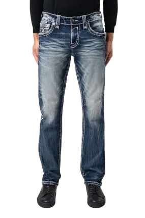  Embroidered Denim Casual Trousers