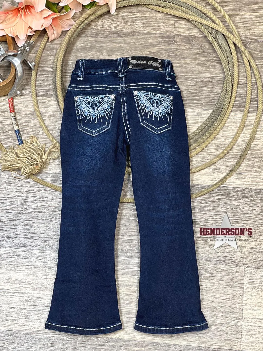 Rodeo Girl by Liz Jeans ~ Blue Doily