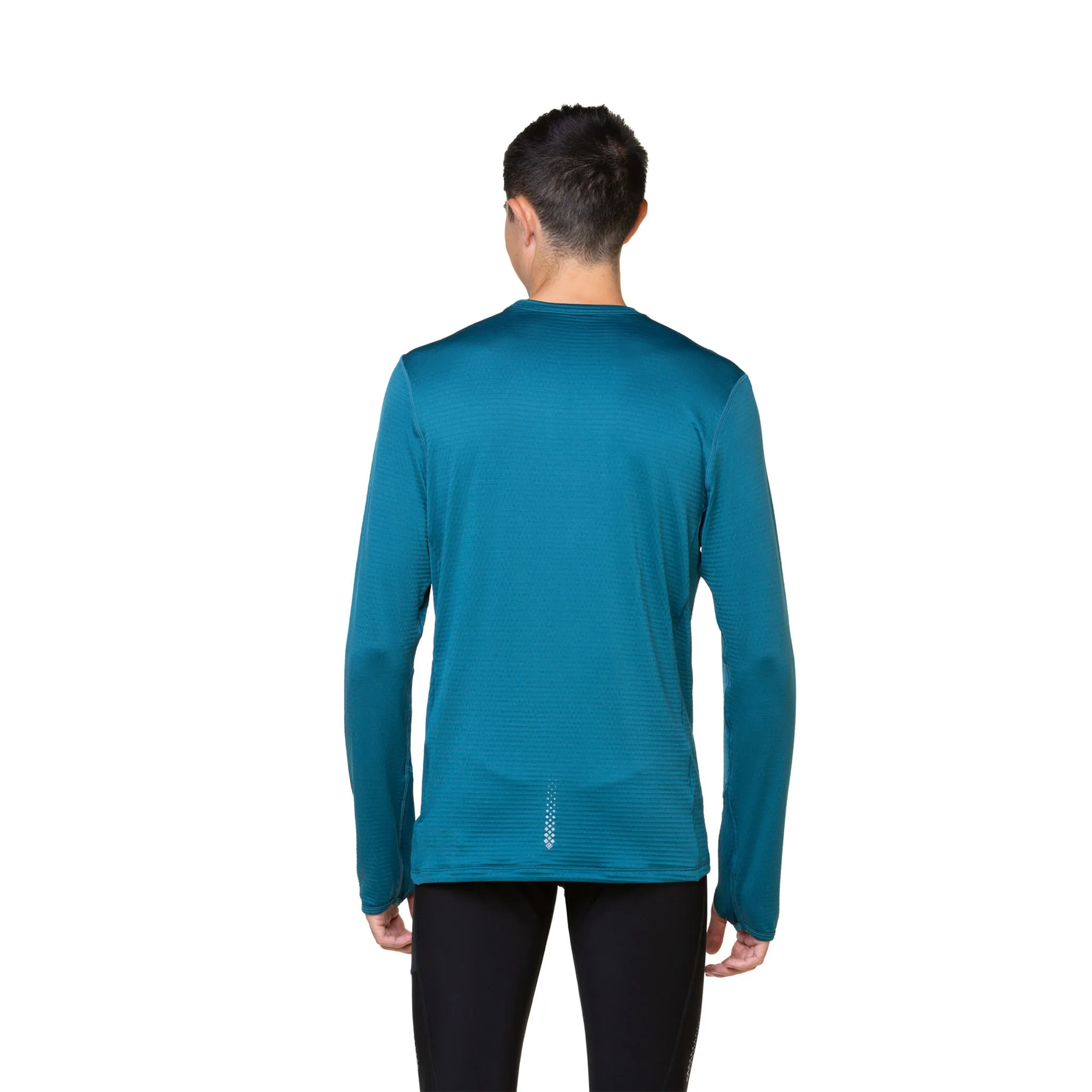 Ronhill | Men's Tech Winter Crew - Deep Teal/Acid
