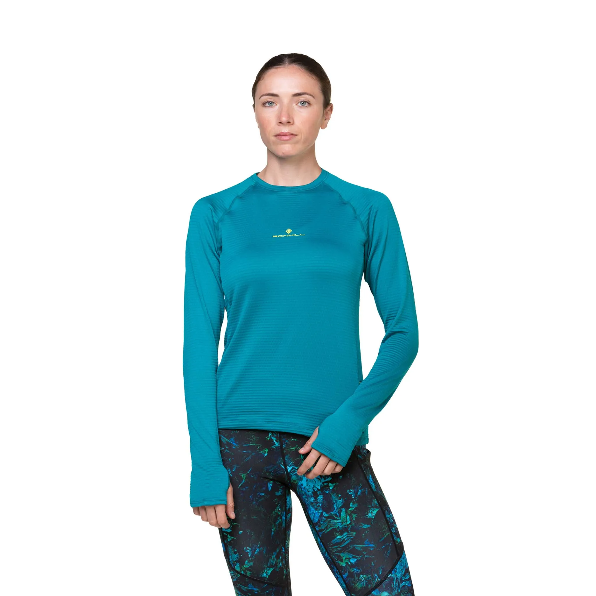 Ronhill | Women's Tech Winter Crew - Marine/Acid