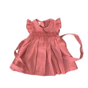 Rosewood Linen Smocked Dress
