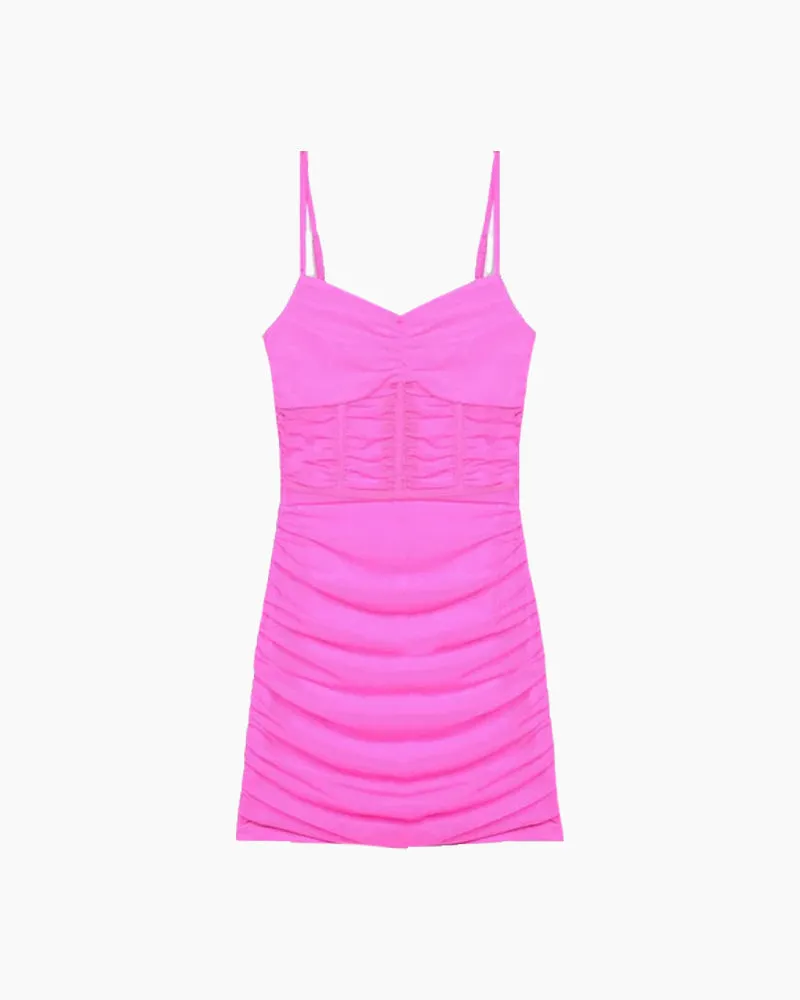 Ruched Boning Detail Dress