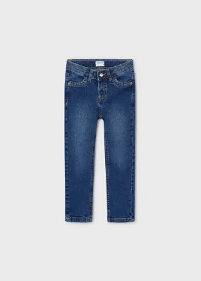 Ruffle Pocket Stretch Denim