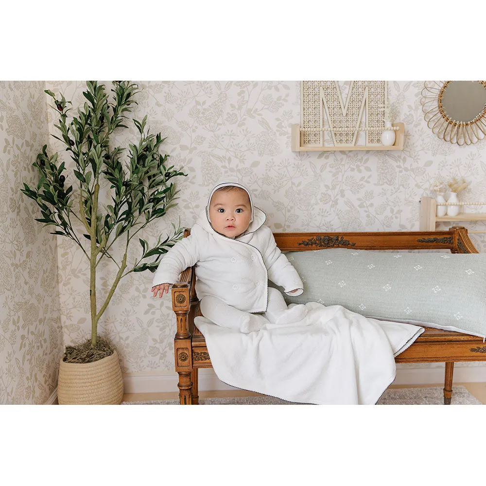 Scallop Wrap Jacket Layette Set