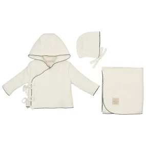 Scallop Wrap Jacket Layette Set