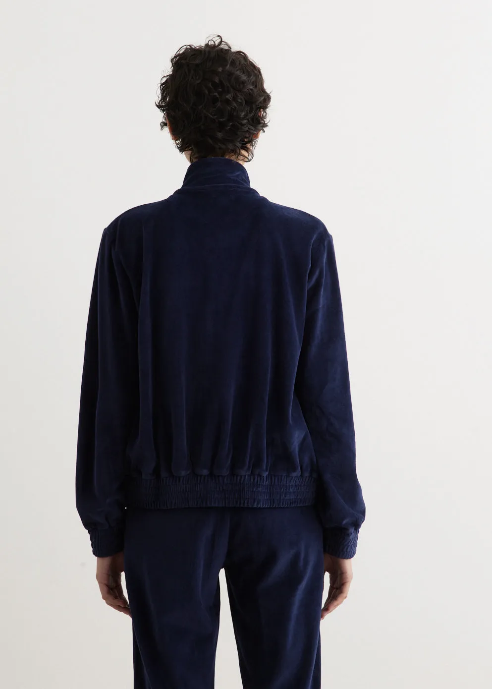 Script Velour Track Jacket
