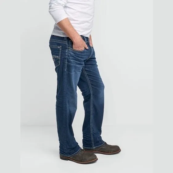 Silver Jeans Men's Gordie Loose Fit Straight Leg
