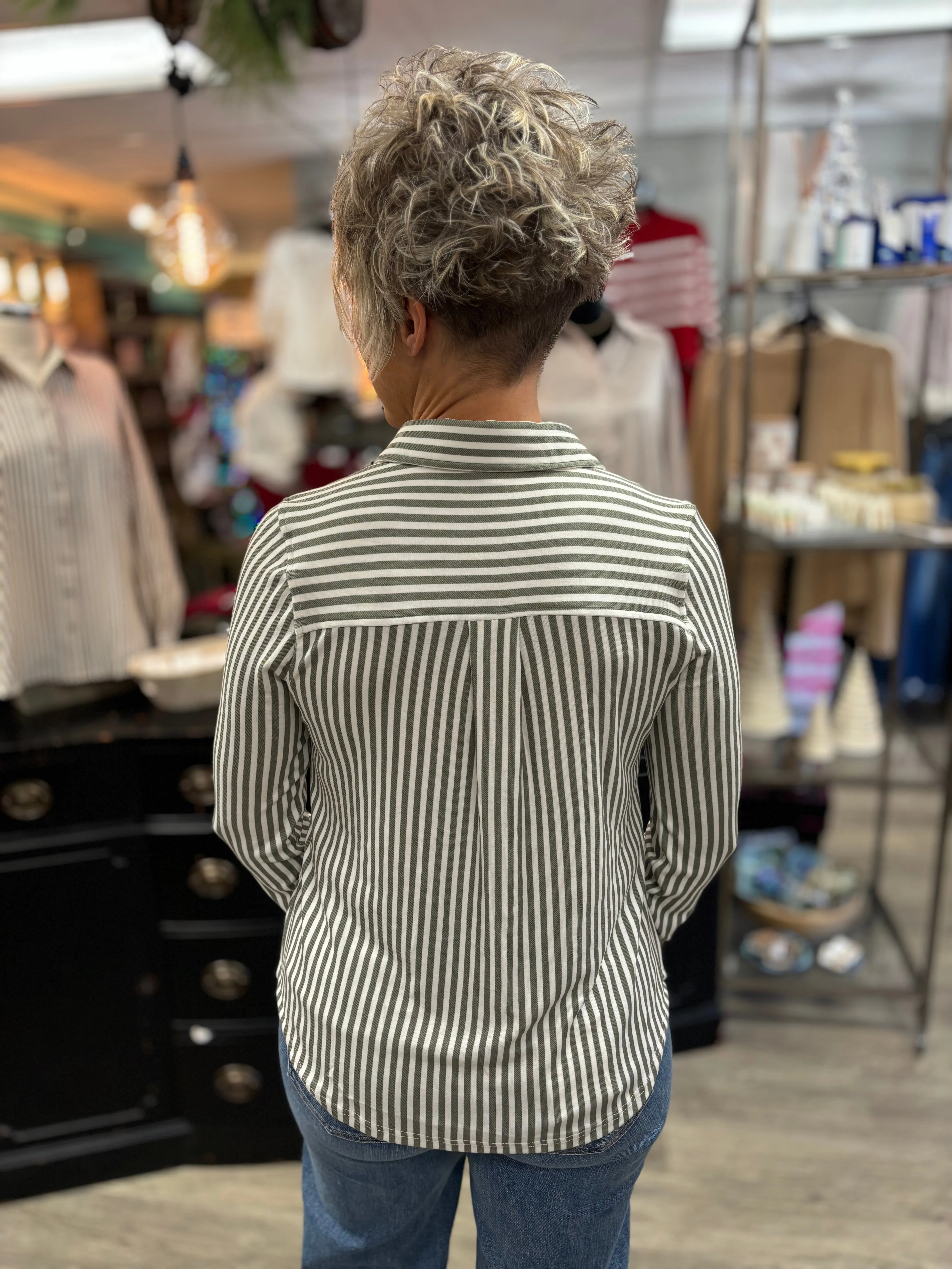 Skylar Striped Long Sleeve Shirt