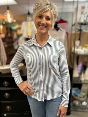 Skylar Striped Long Sleeve Shirt