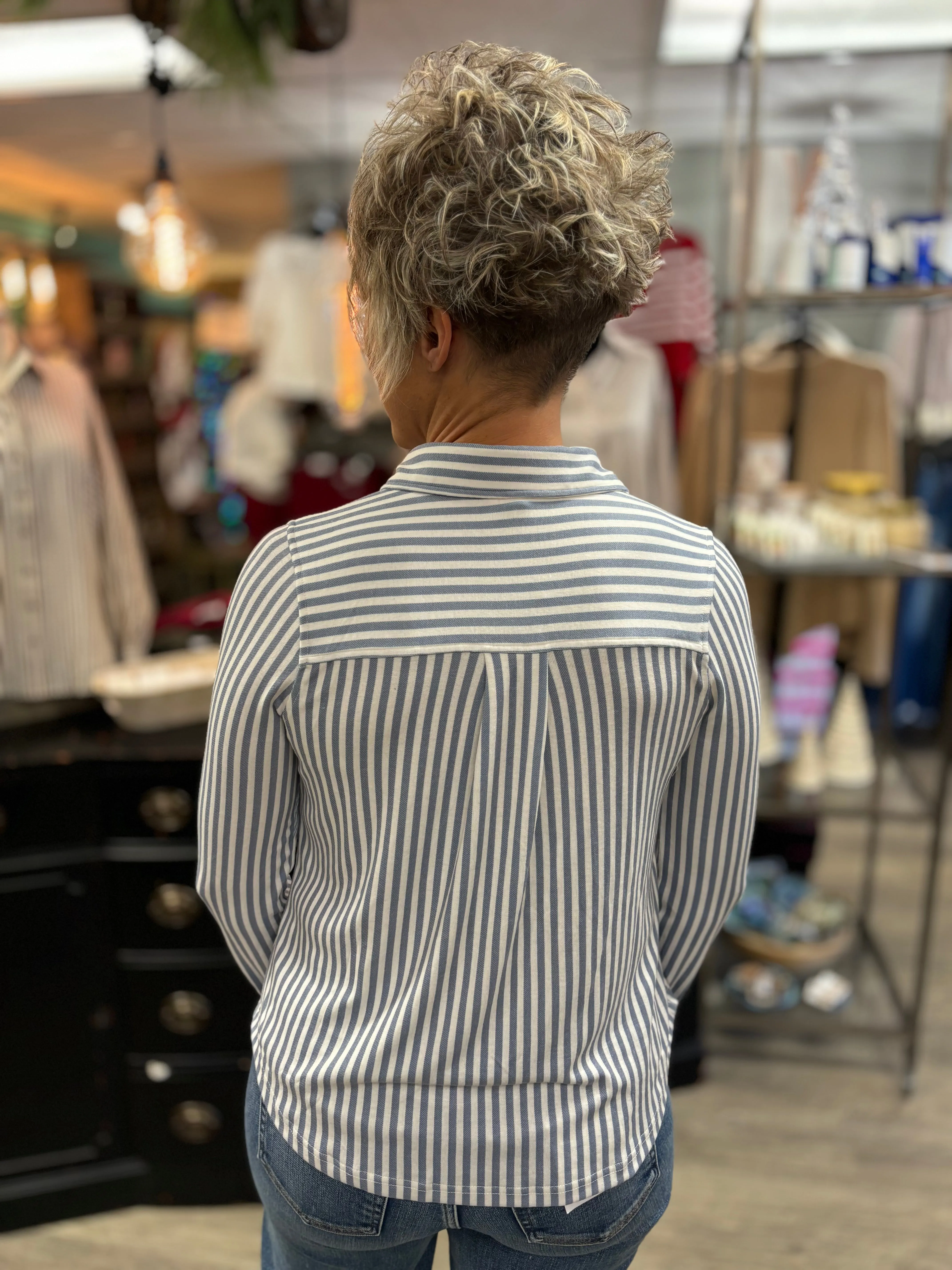 Skylar Striped Long Sleeve Shirt
