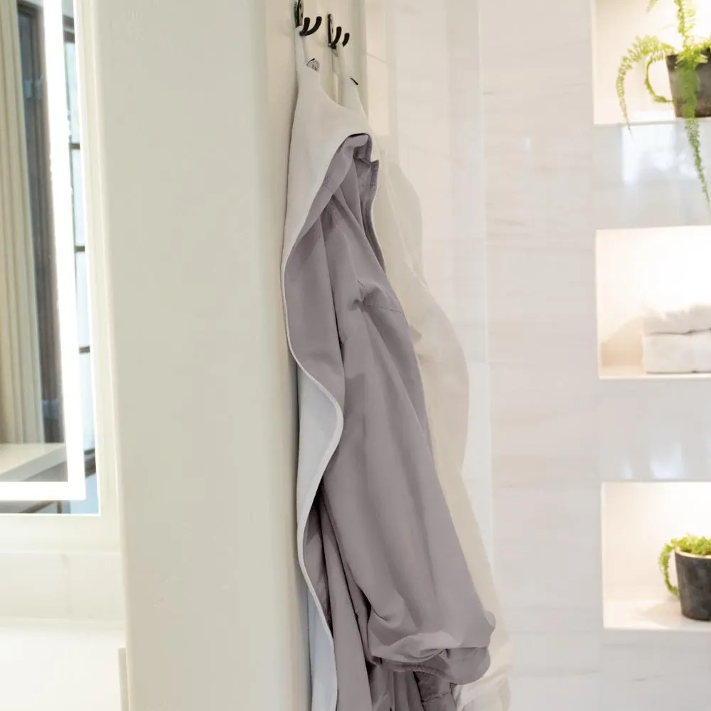 Small Graphite Super Plush Bathrobe