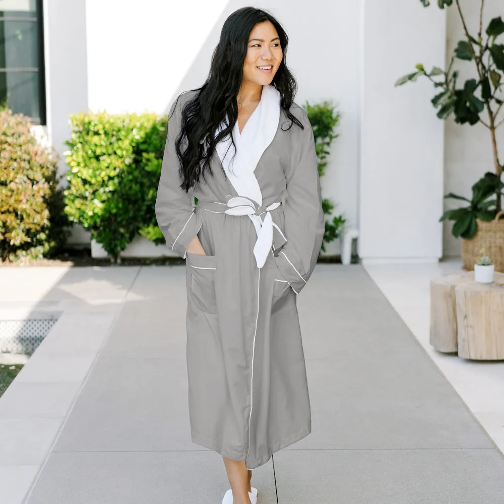 Small Graphite Super Plush Bathrobe