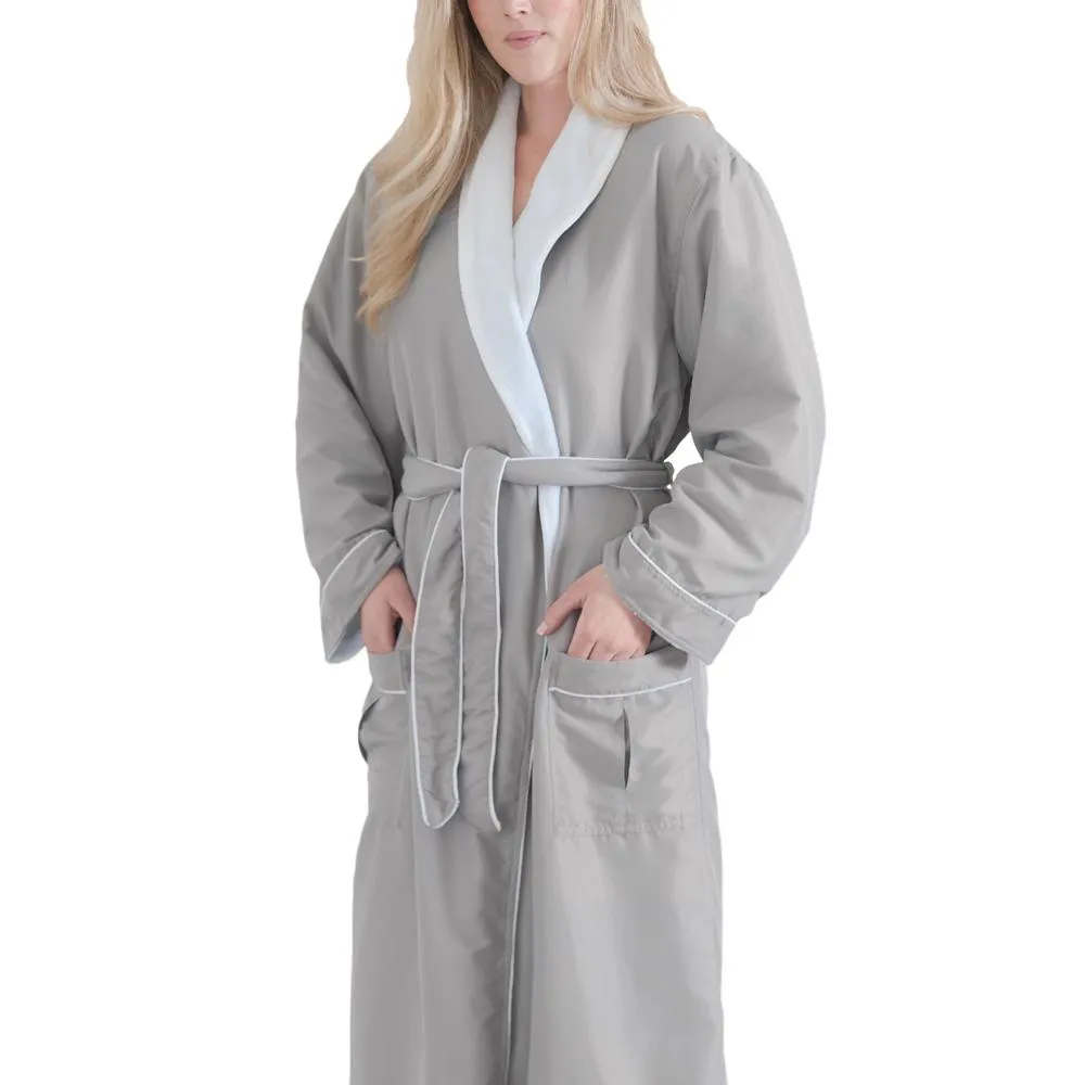 Small Graphite Super Plush Bathrobe