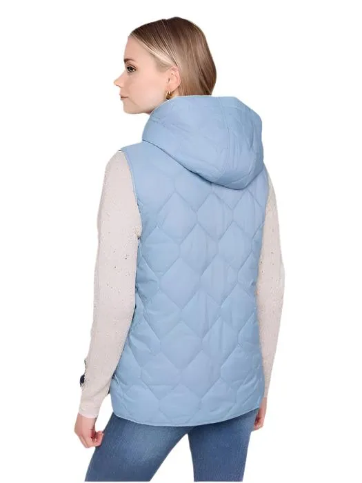 Solid Hexagon Quilted Vest C6322