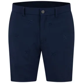 Space Dyed Pete Embroidered Shorts Black Iris - 2023