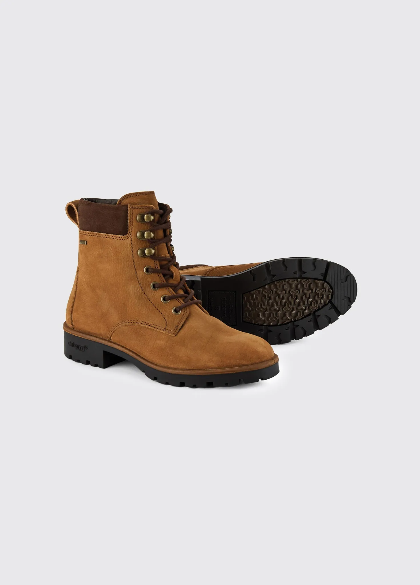 Strokestown Lace Up Ankle Boots - Brown