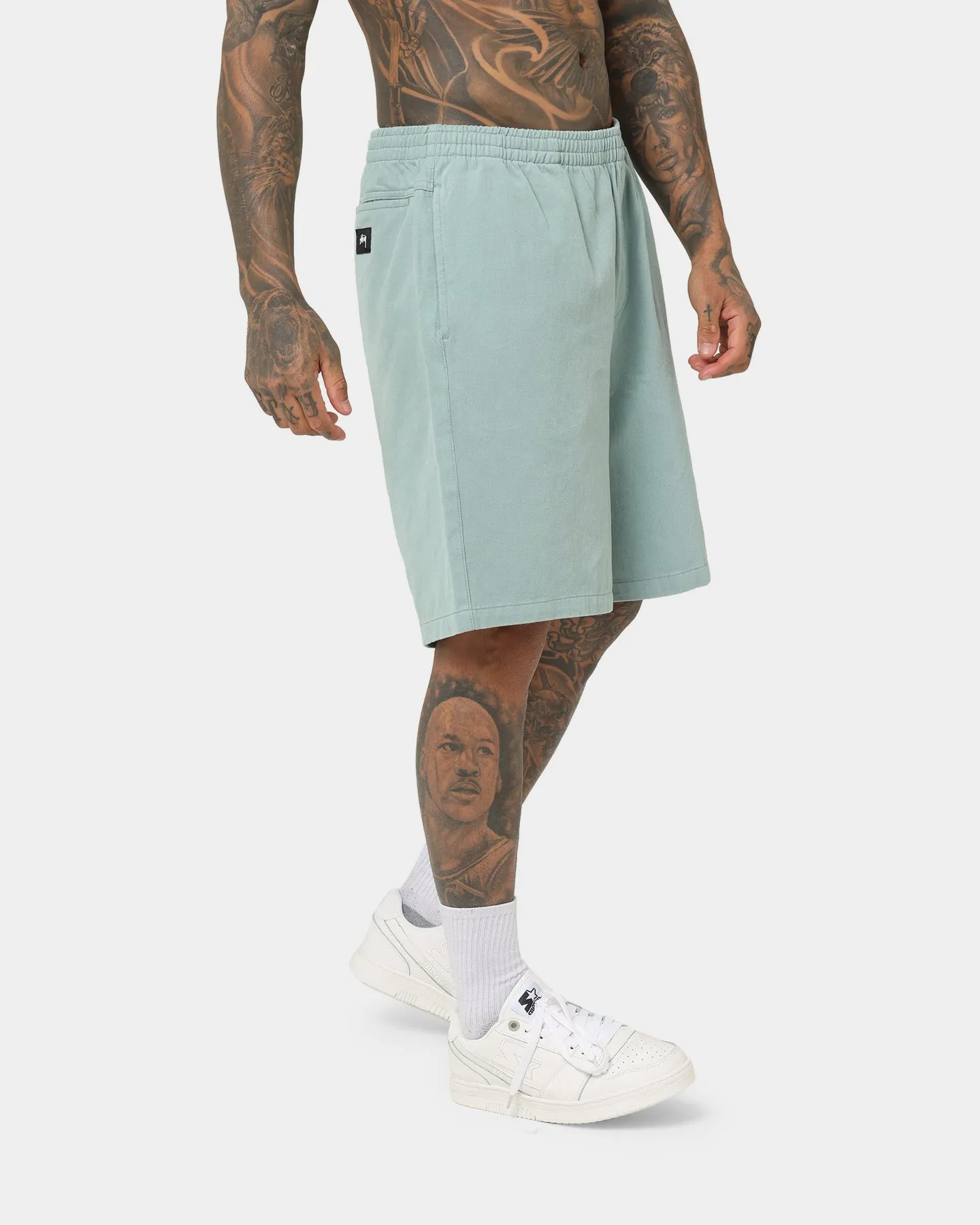 Stussy Brushed Beach Shorts Sage Green
