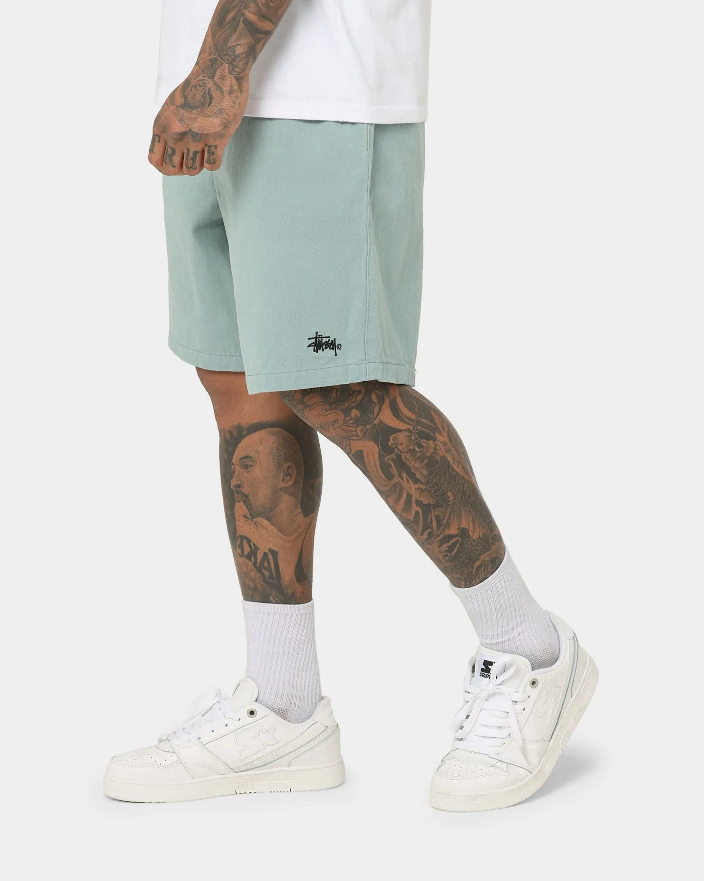 Stussy Brushed Beach Shorts Sage Green
