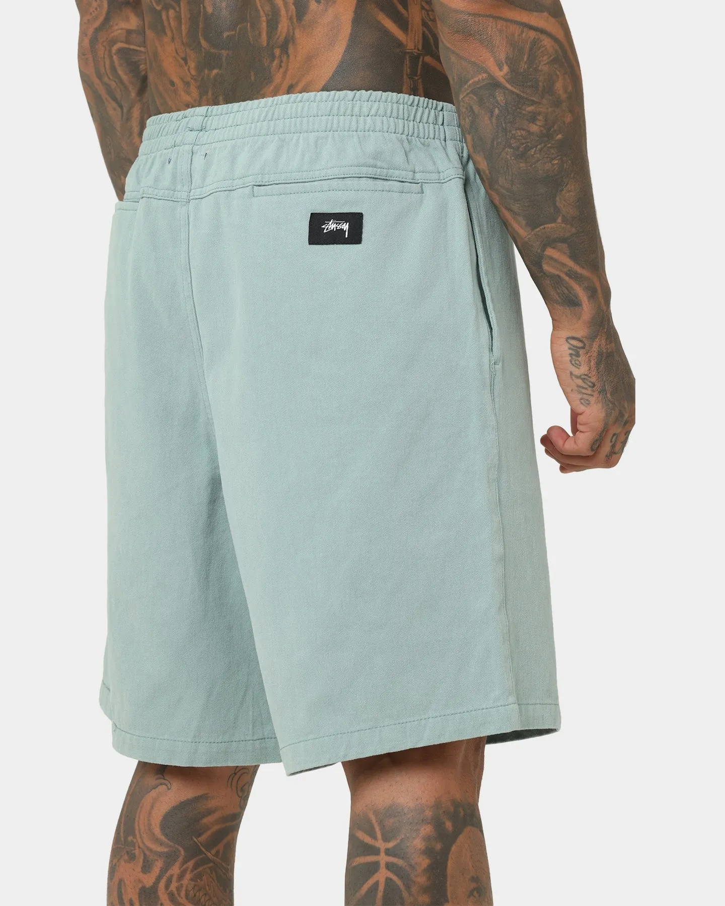 Stussy Brushed Beach Shorts Sage Green