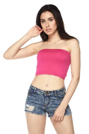 Take Me To The Beach Bandeau Tube | Fuscia