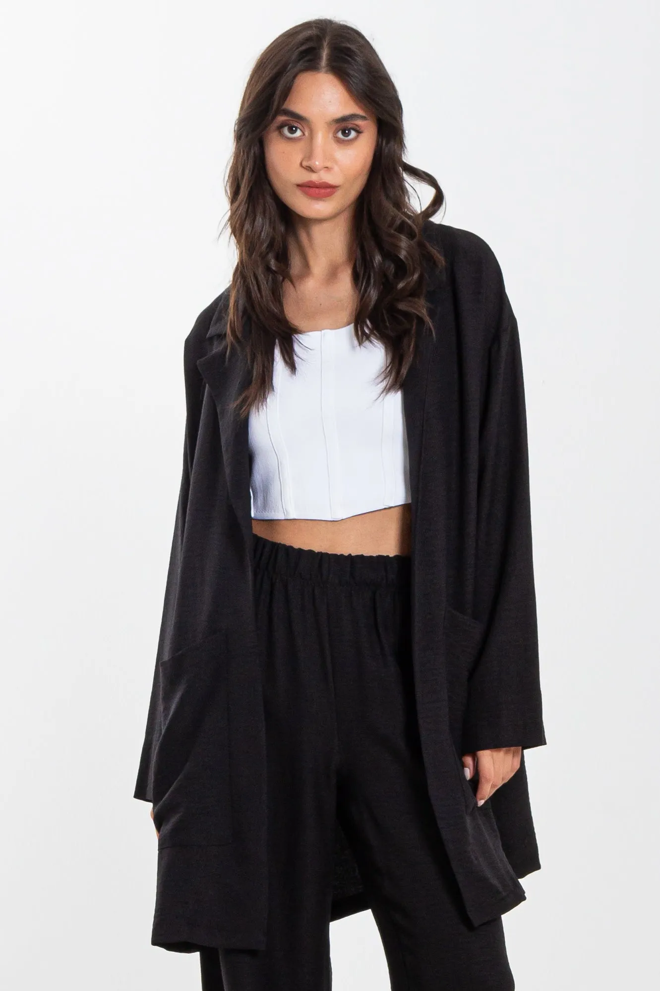 TEXTURED LIGHTWEIGHT COAT SET