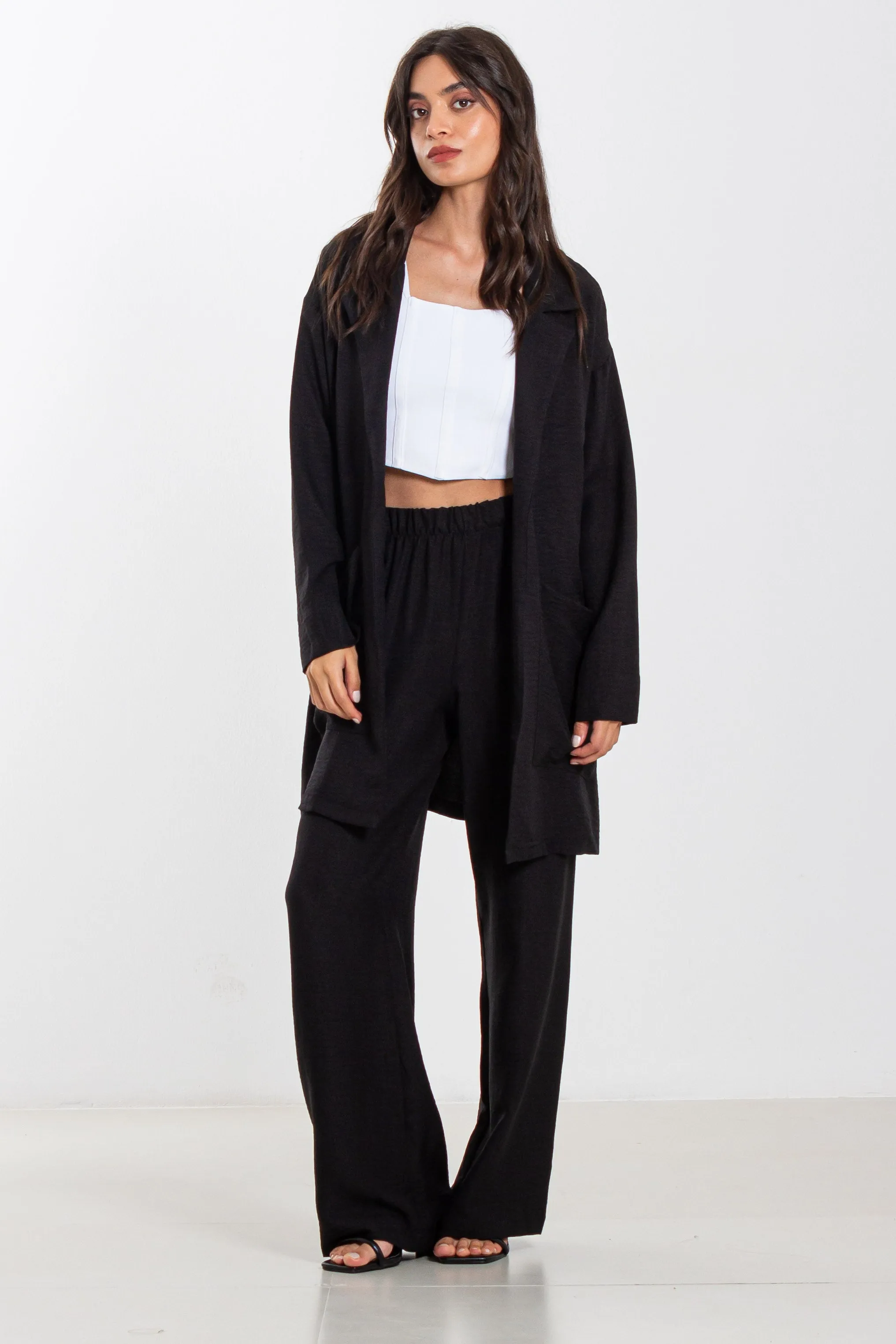 TEXTURED LIGHTWEIGHT COAT SET