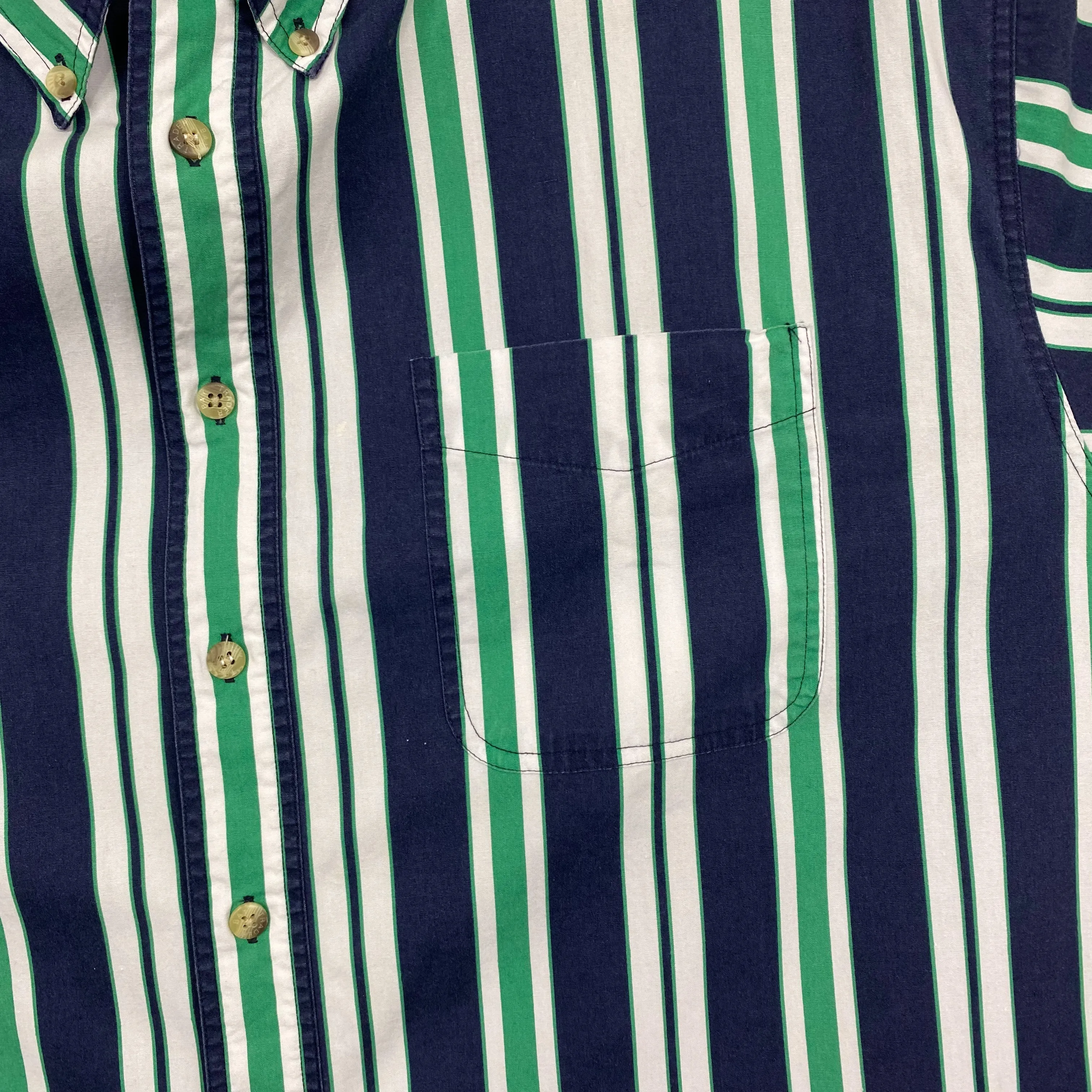 TRADER BAY Bold Multi Striped Short Sleeve Button-Up Shirt