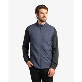 TRAVIS MATHEW MENS INTERLUDE PUFFER VEST - MOOD INDIGO