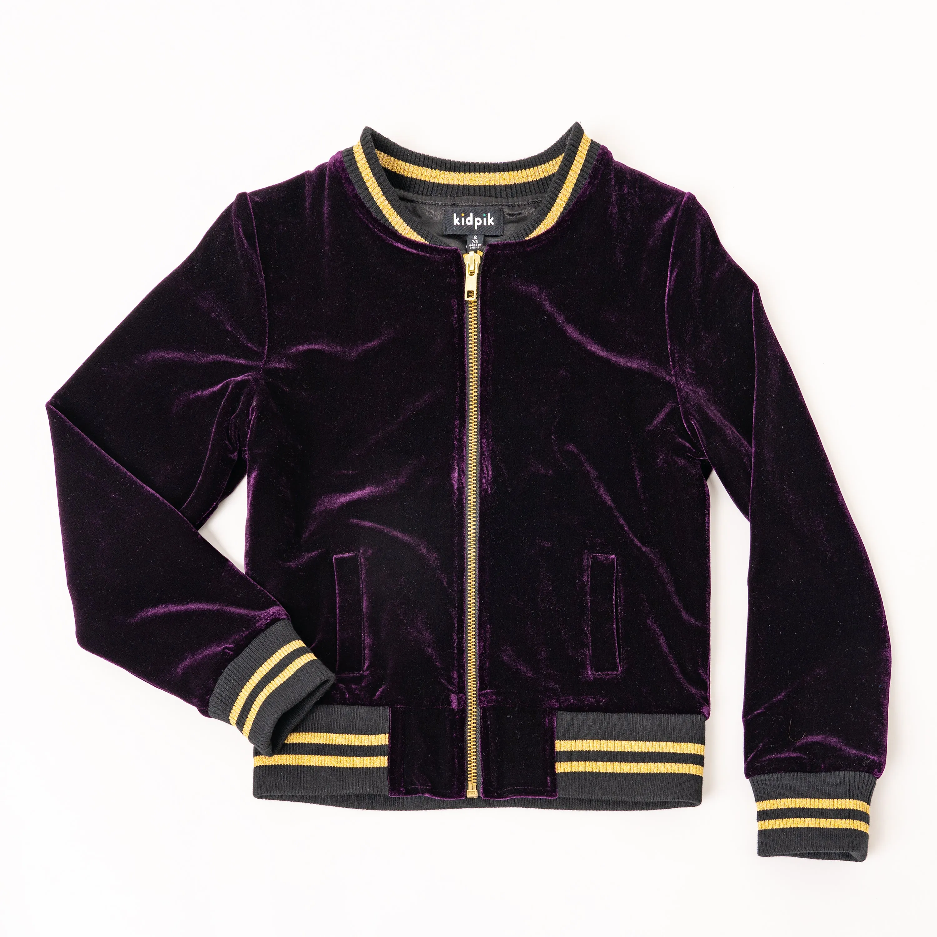 Velour Baseball Jacket