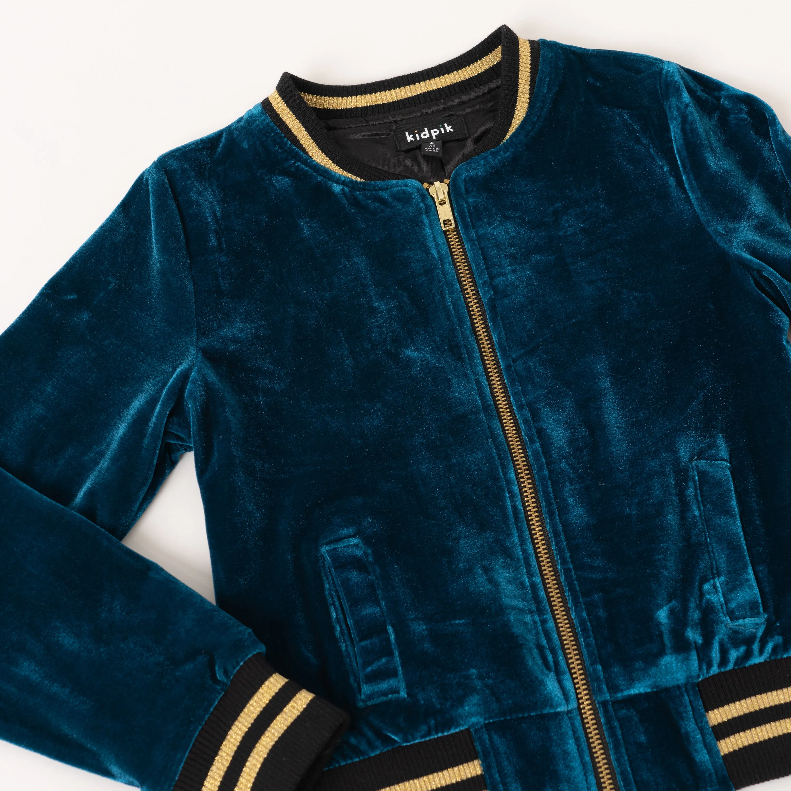 Velour Baseball Jacket