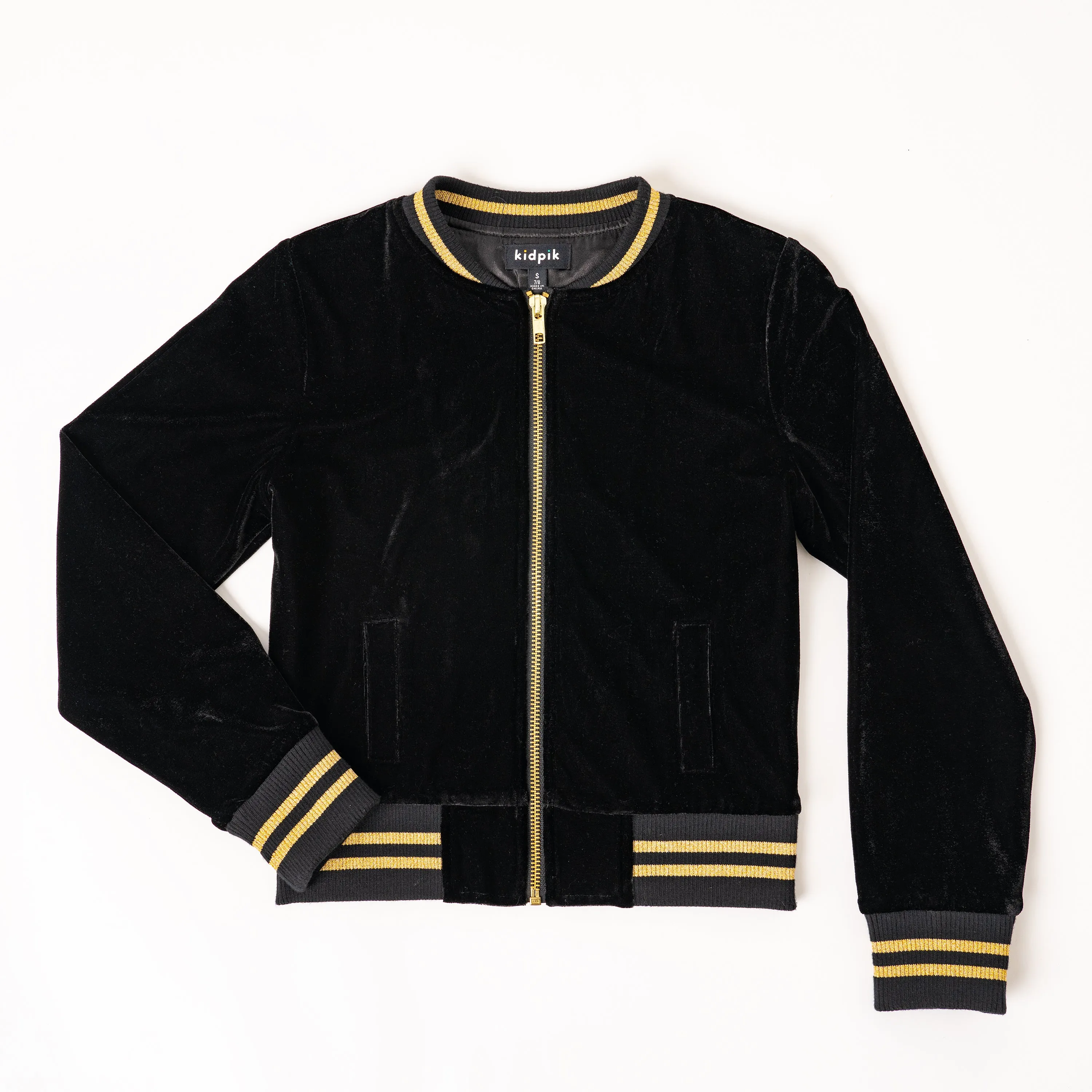Velour Baseball Jacket