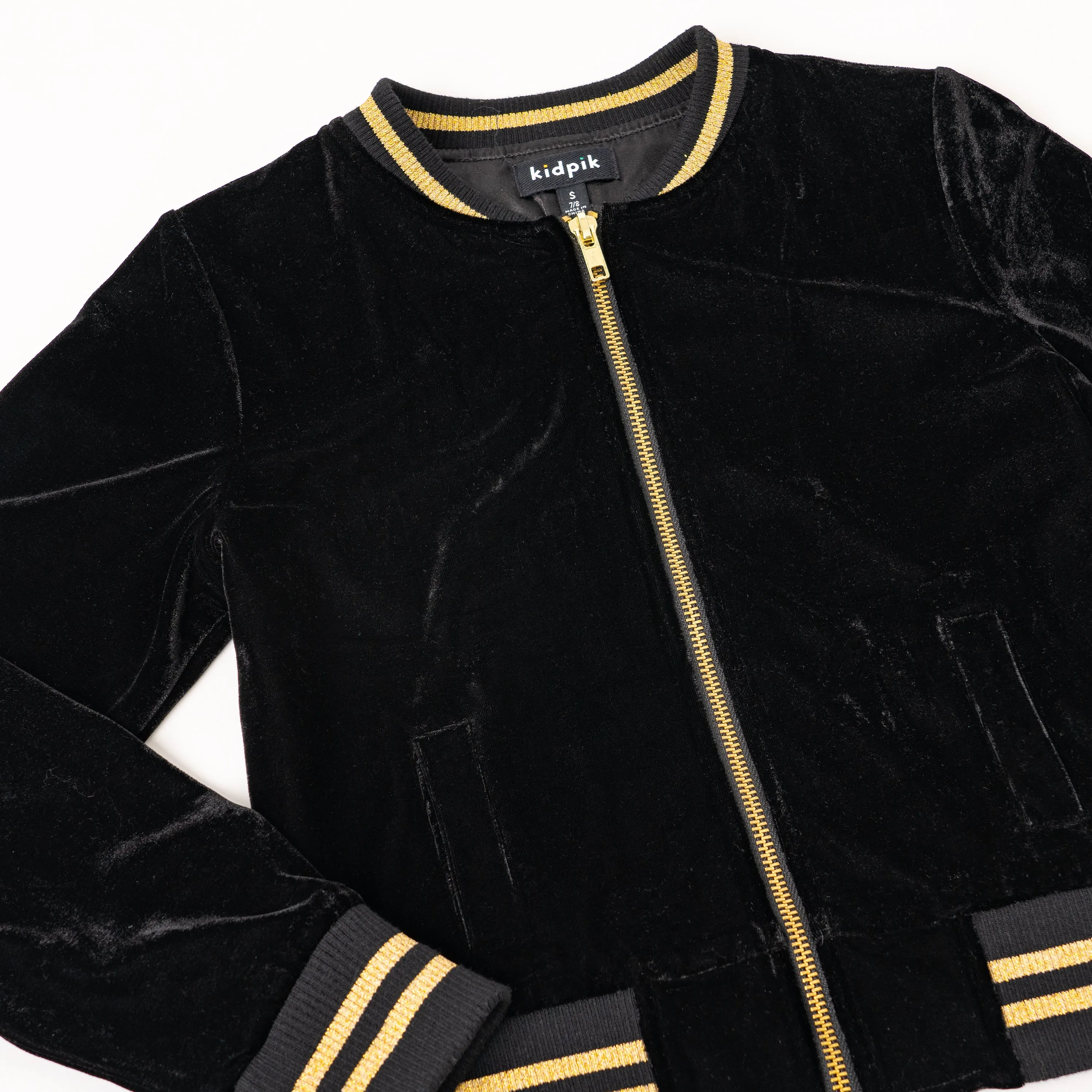 Velour Baseball Jacket