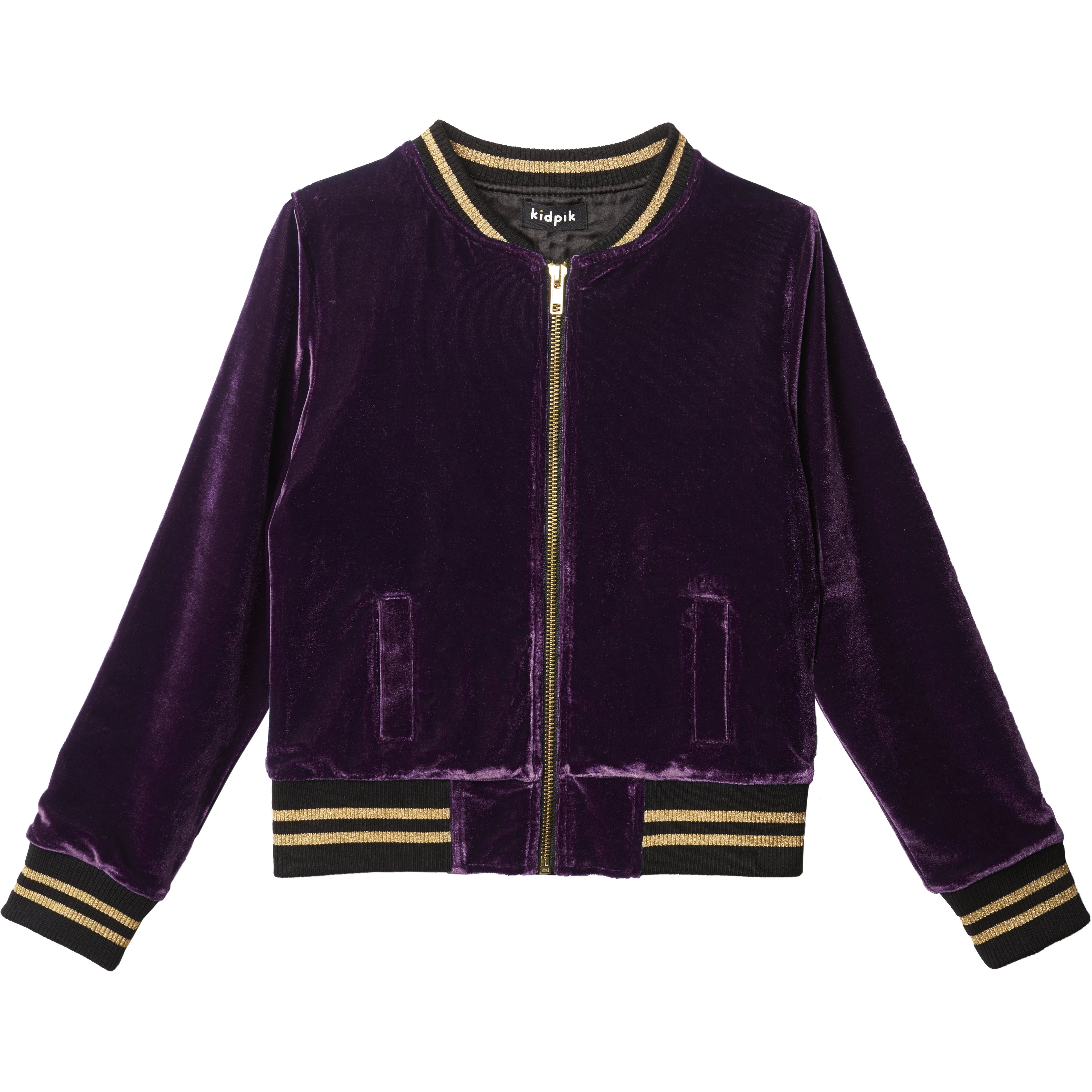 Velour Baseball Jacket