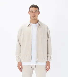 Velour Coach Jacket Beige