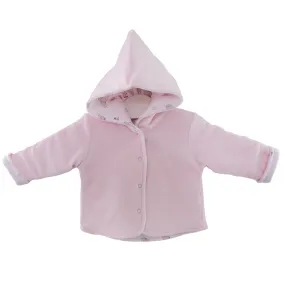 Velour Forest Animals Printed Jacket | Baby Girl