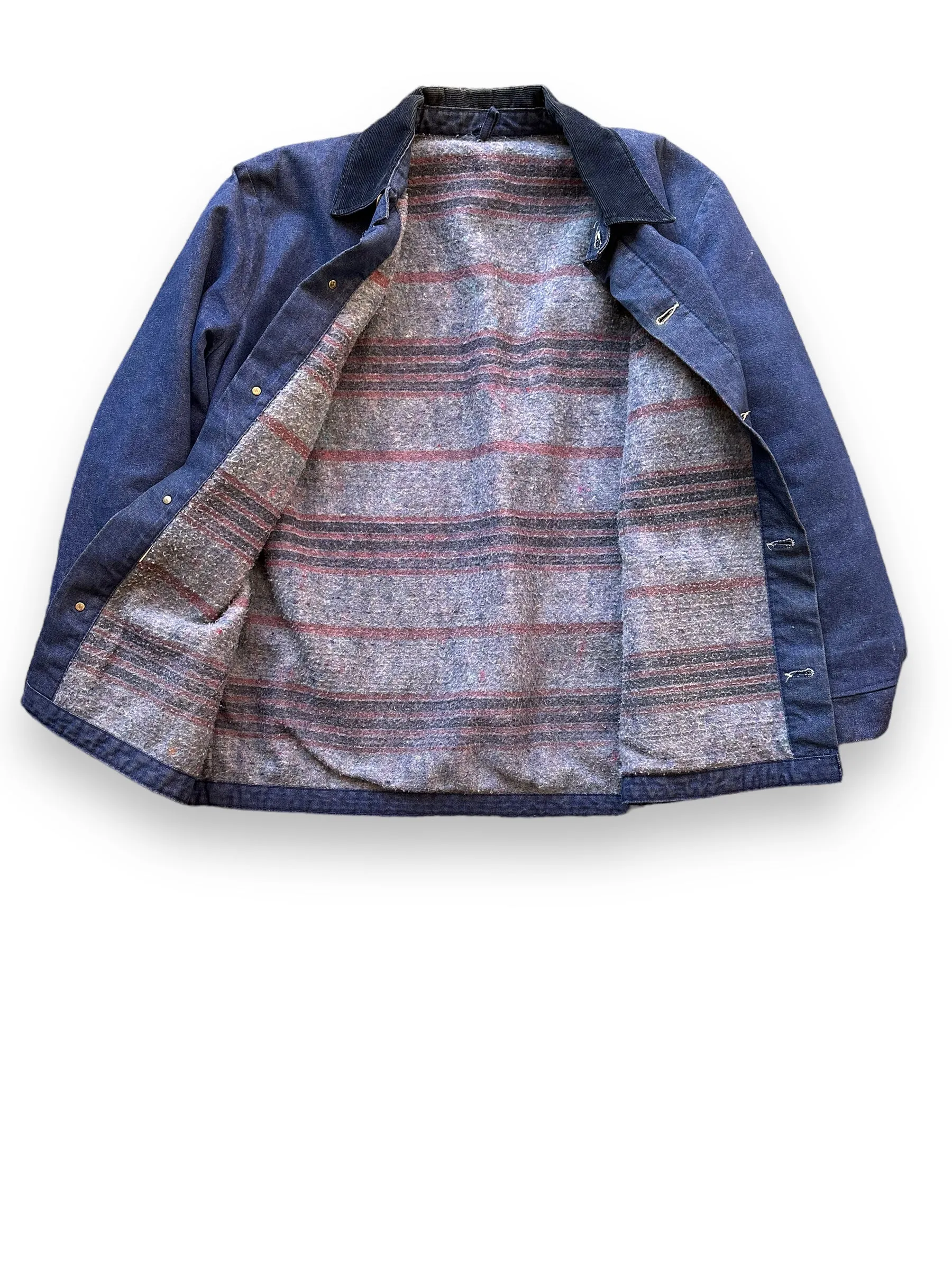 Vintage Blanket Lined Denim Chore Coat SZ L | Vintage Denim Chore Coat | Barn Owl Vintage Seattle