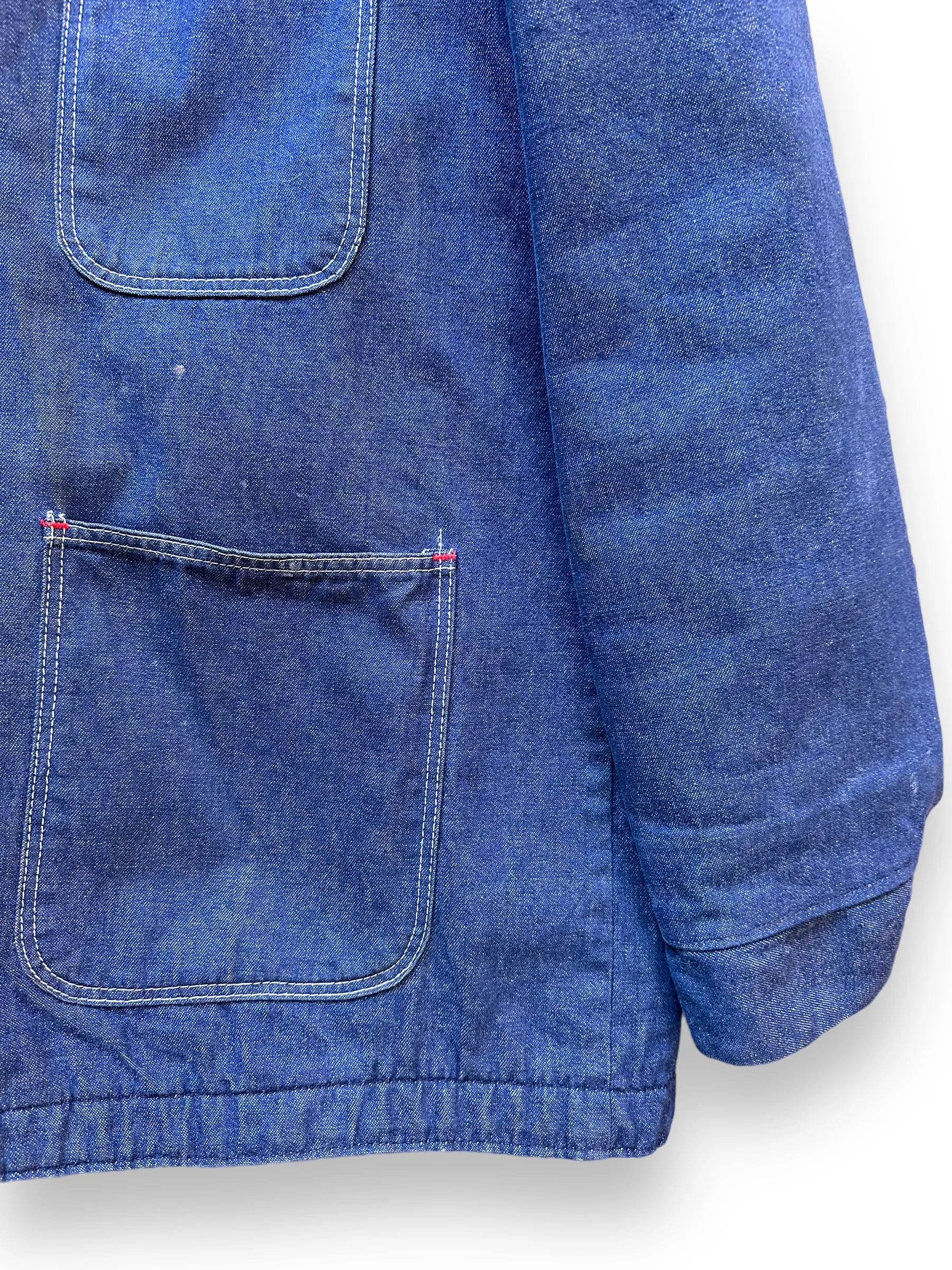 Vintage Blanket Lined Denim Chore Coat SZ L | Vintage Denim Chore Coat | Barn Owl Vintage Seattle
