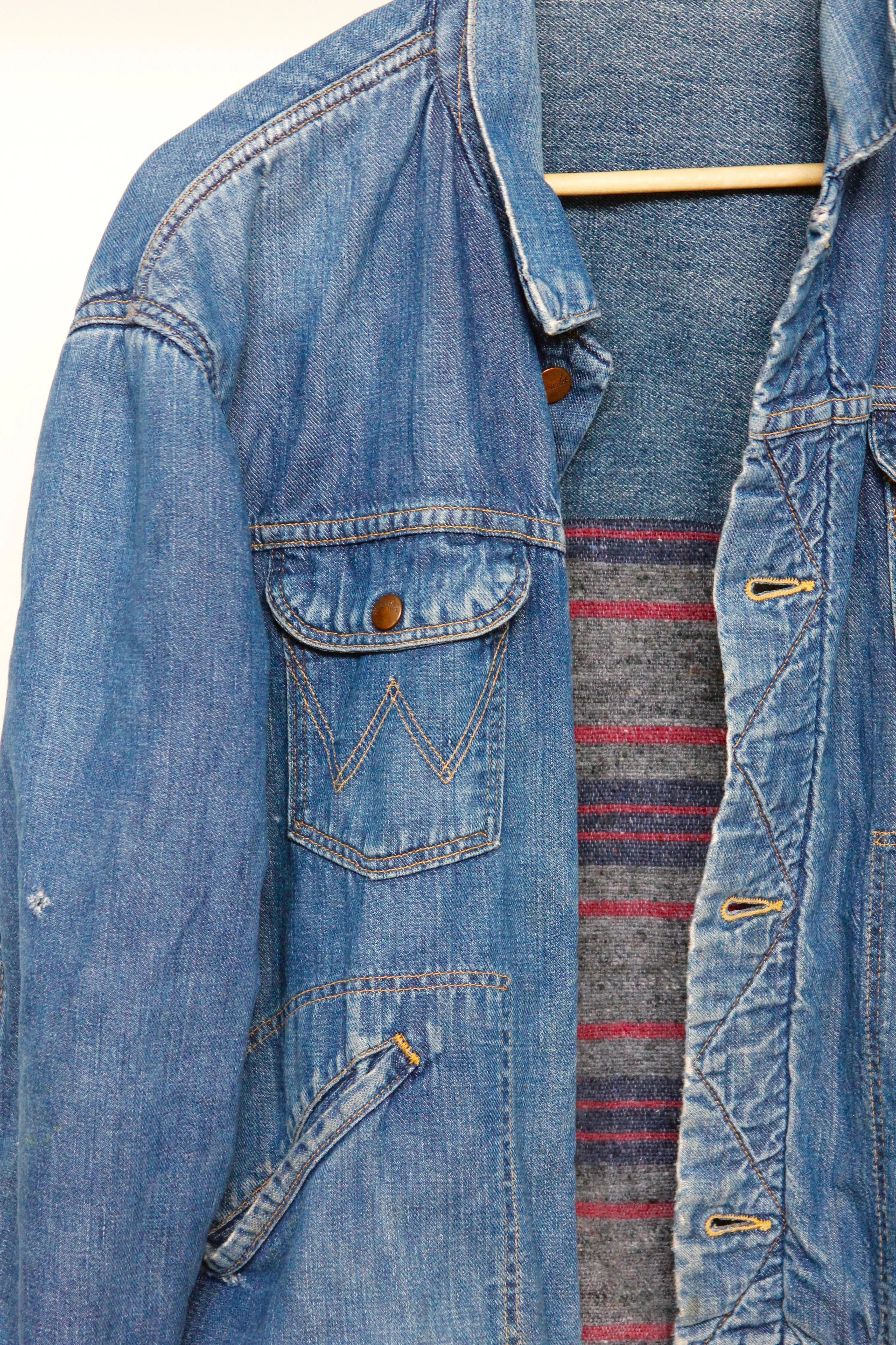 Vintage Wrangler Blanket Lined Chore Coat