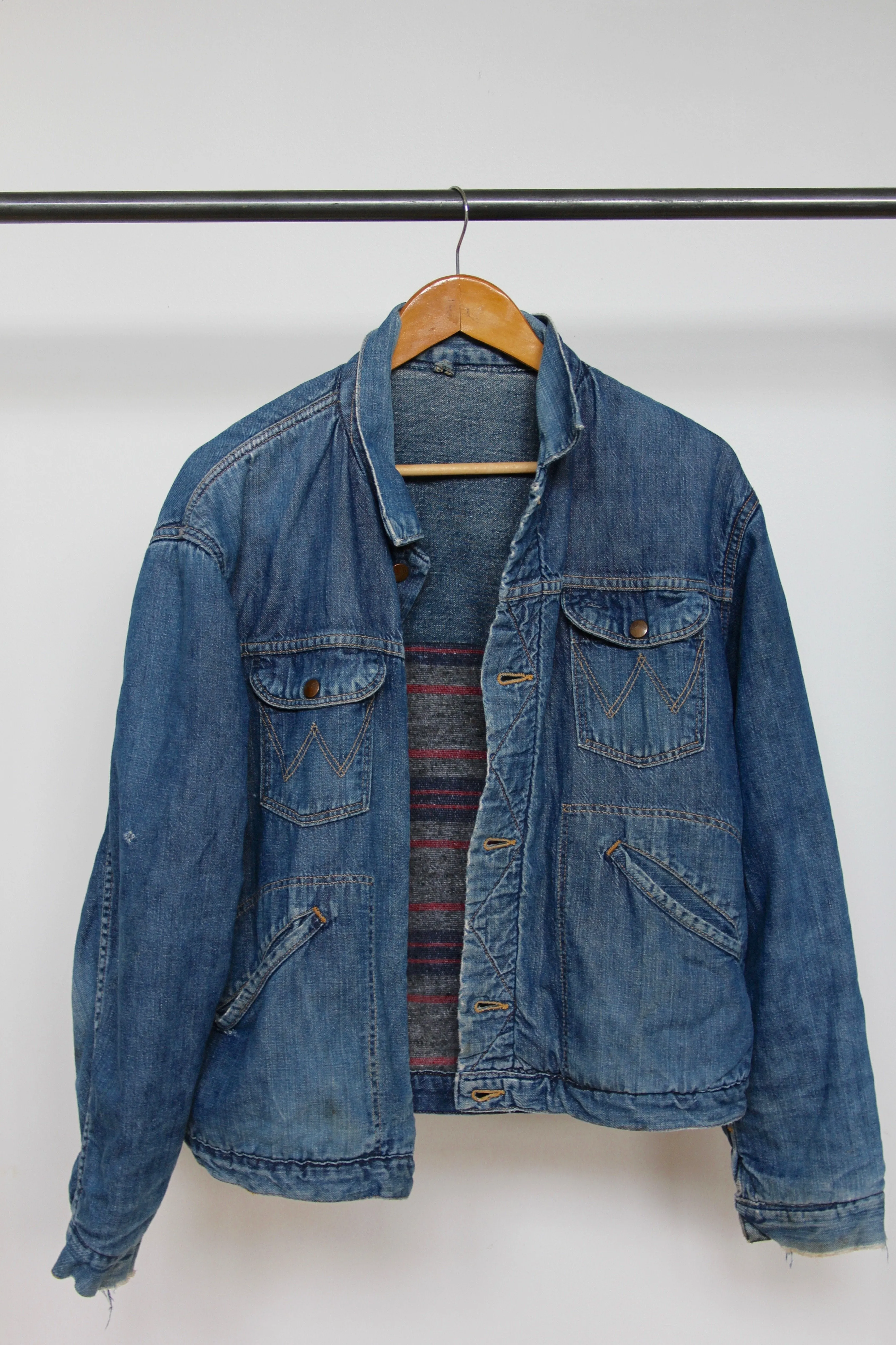 Vintage Wrangler Blanket Lined Chore Coat