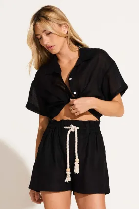 VITAMIN A The Avery Drawstring Linen Short