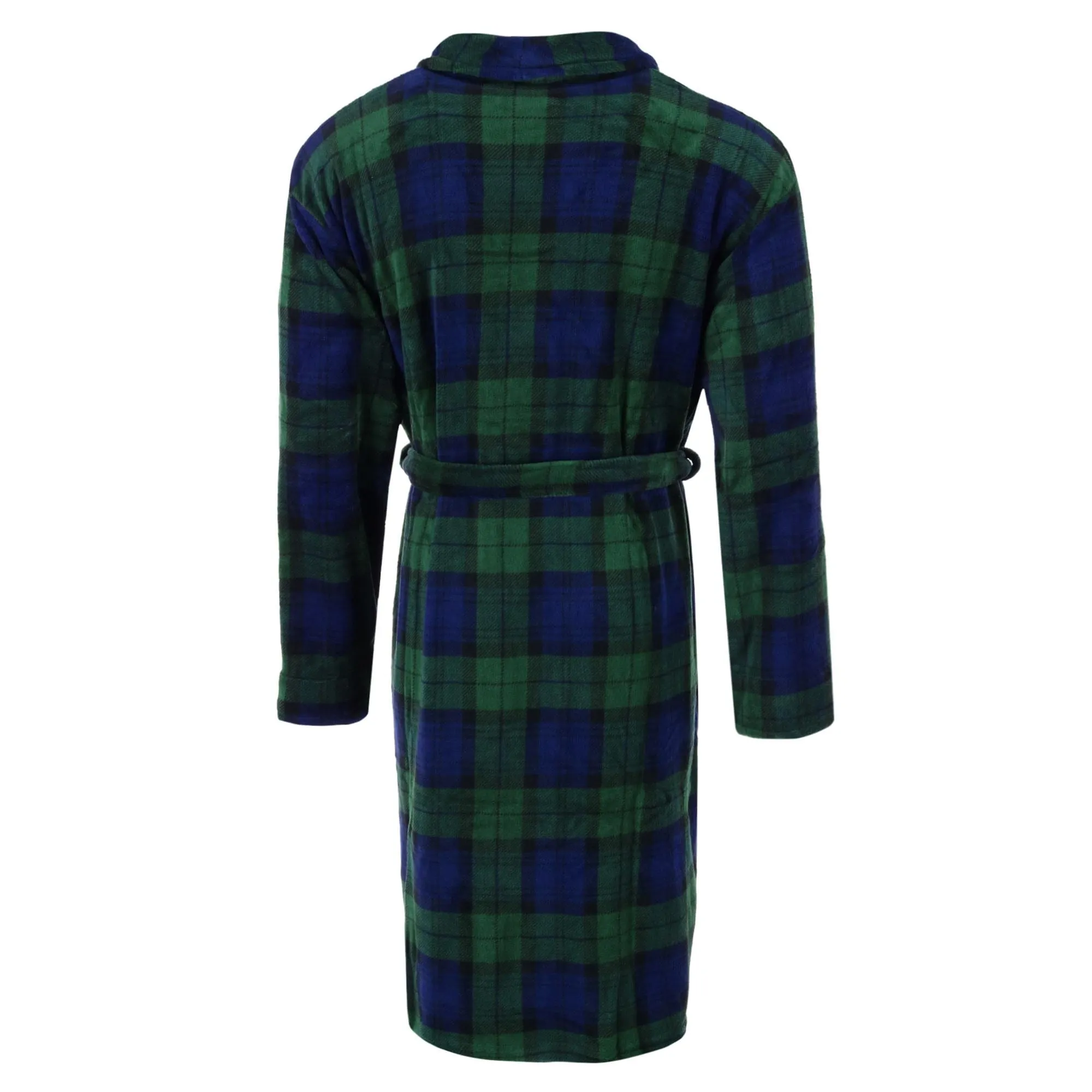 Wanted Men's Plaid Plush Robe