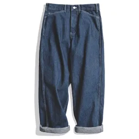 WASHED STRAIGHT RELAXED STRETCH JEANS