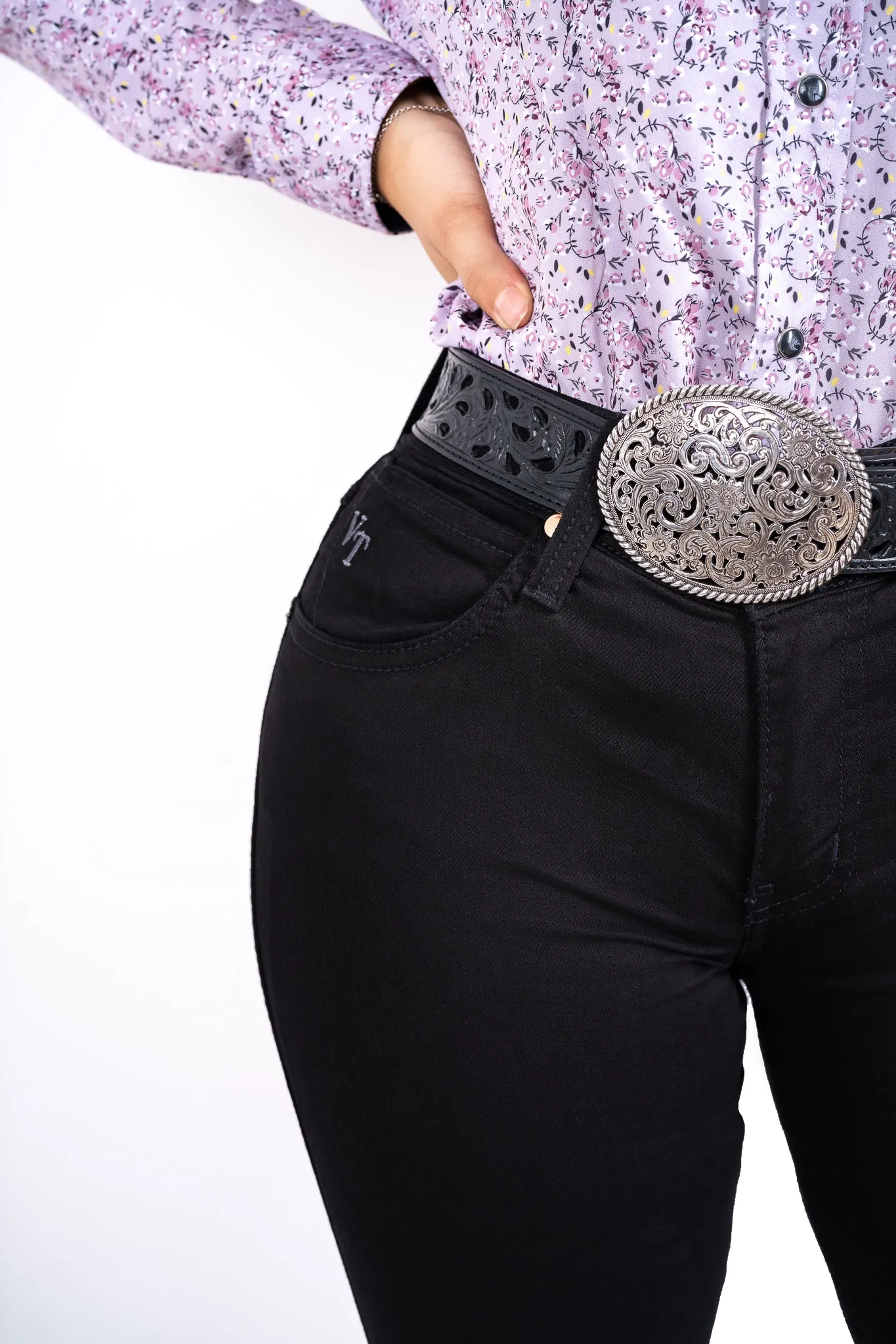 WOMEN PRO-RODEO DENIM JEANS BLACK