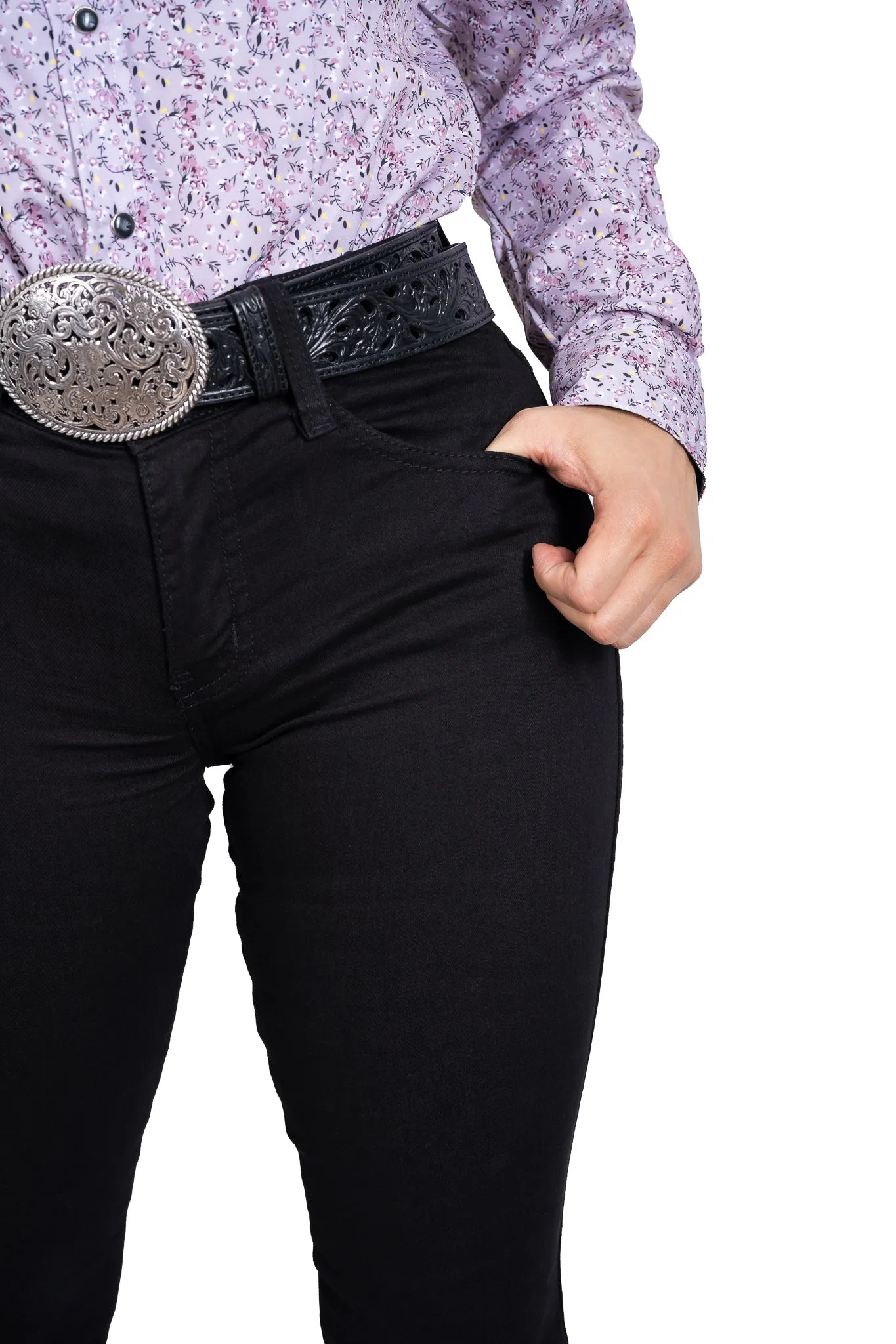 WOMEN PRO-RODEO DENIM JEANS BLACK