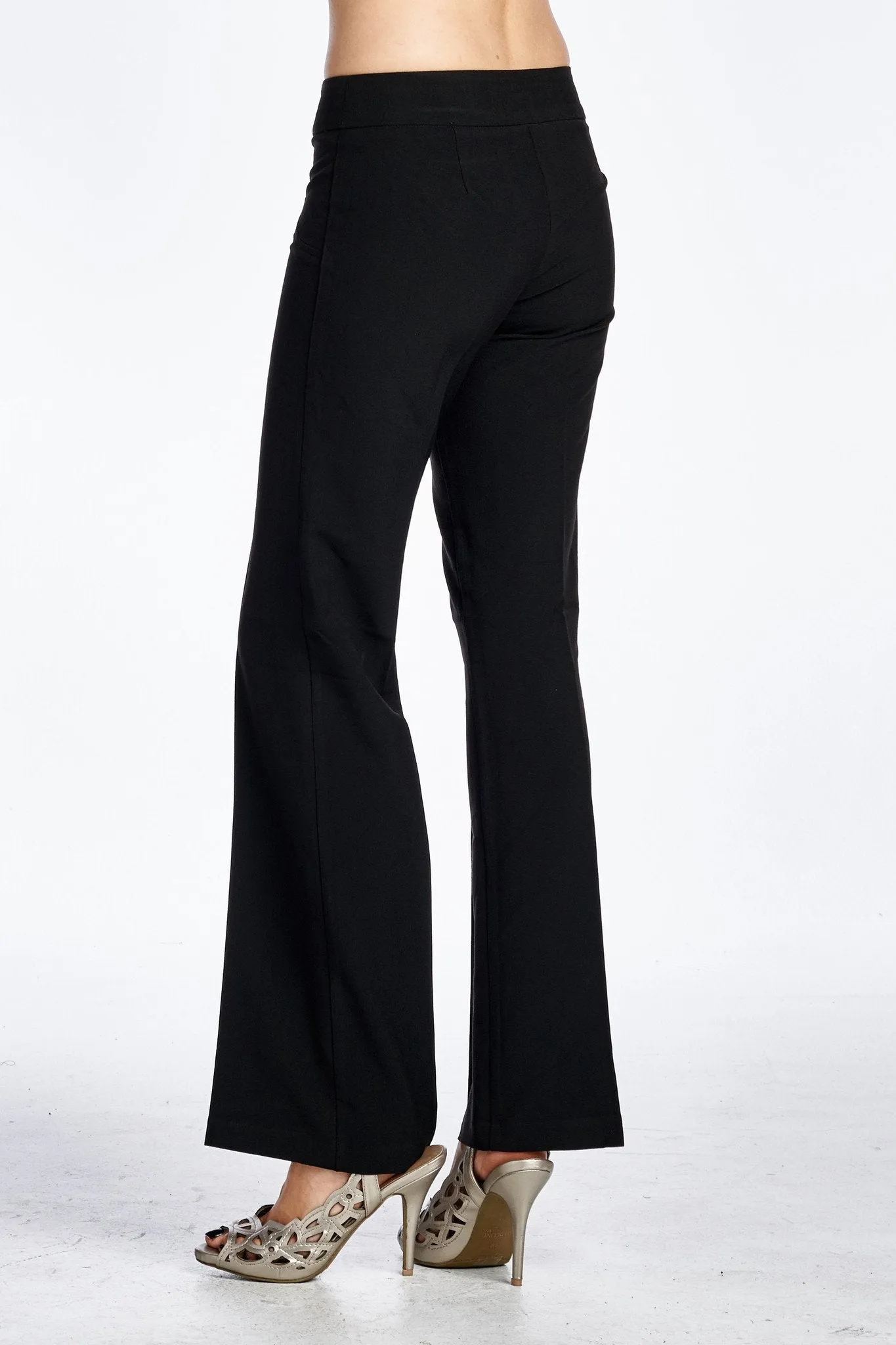 Women's Button Detail Stretch Pants