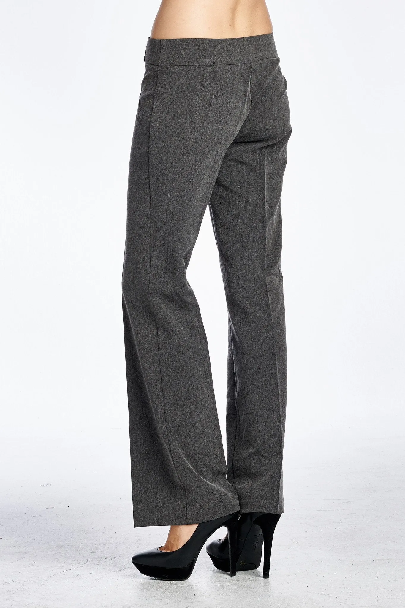 Women's Button Detail Stretch Pants