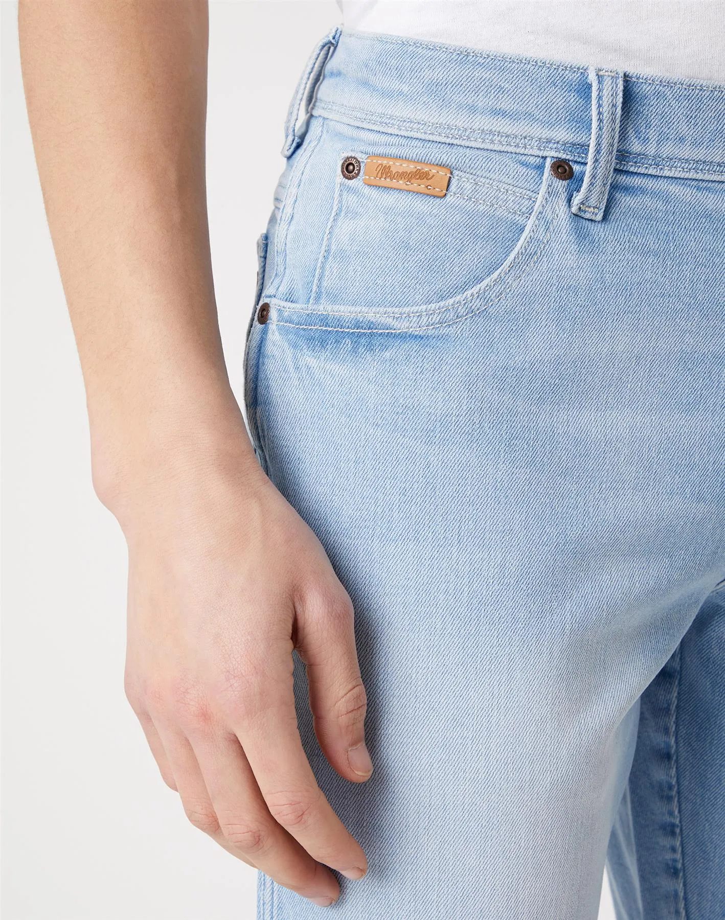 Wrangler Texas Slim Clear Blue Stretch Jeans